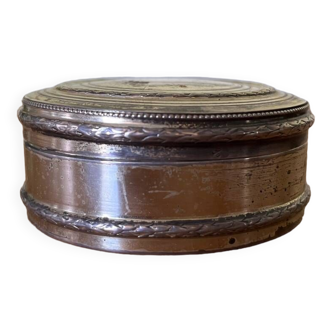 Old silver metal box/pill box