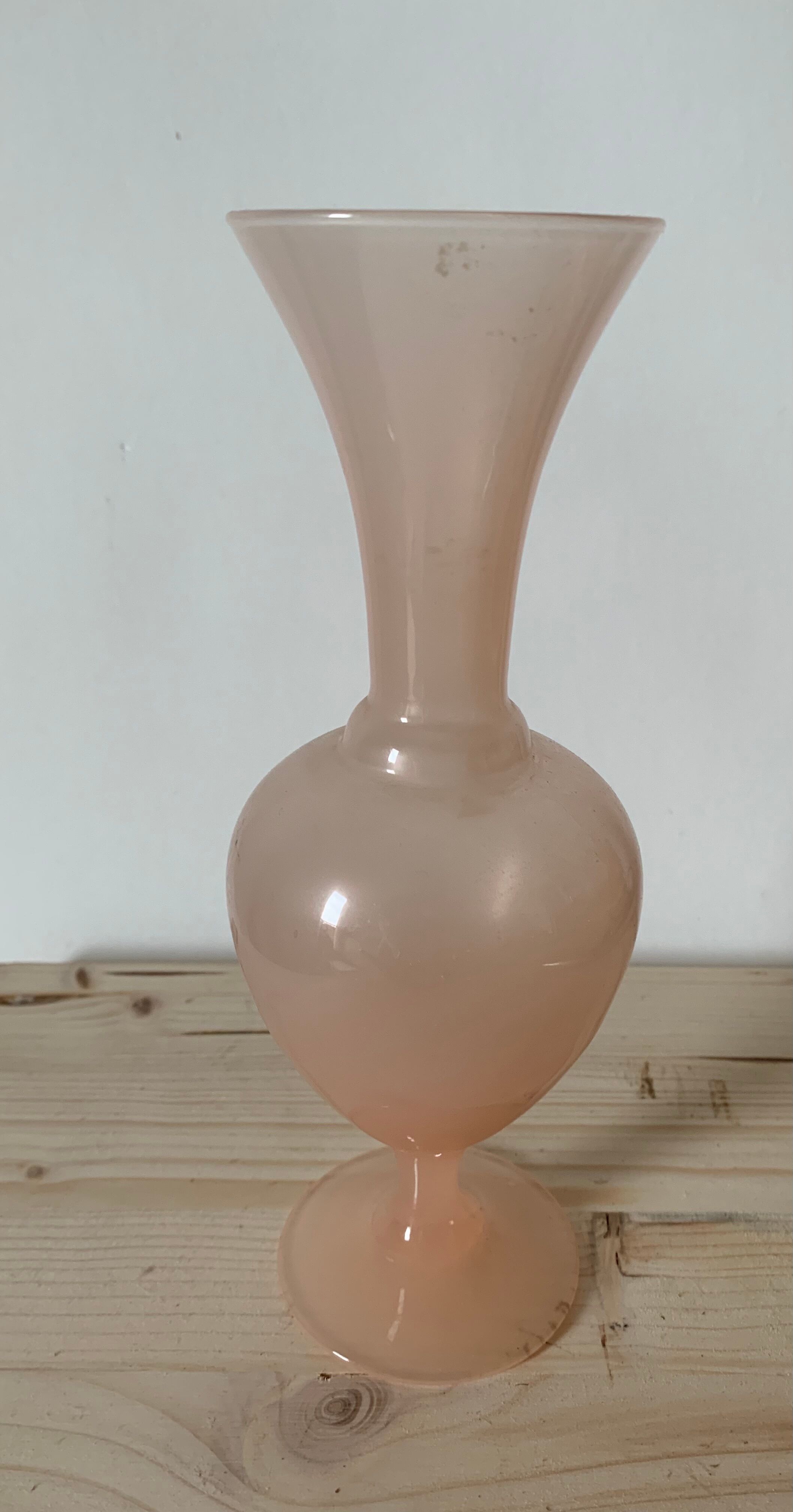Pink opaline vase