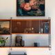 Modular wall shelf in teak – 1960s