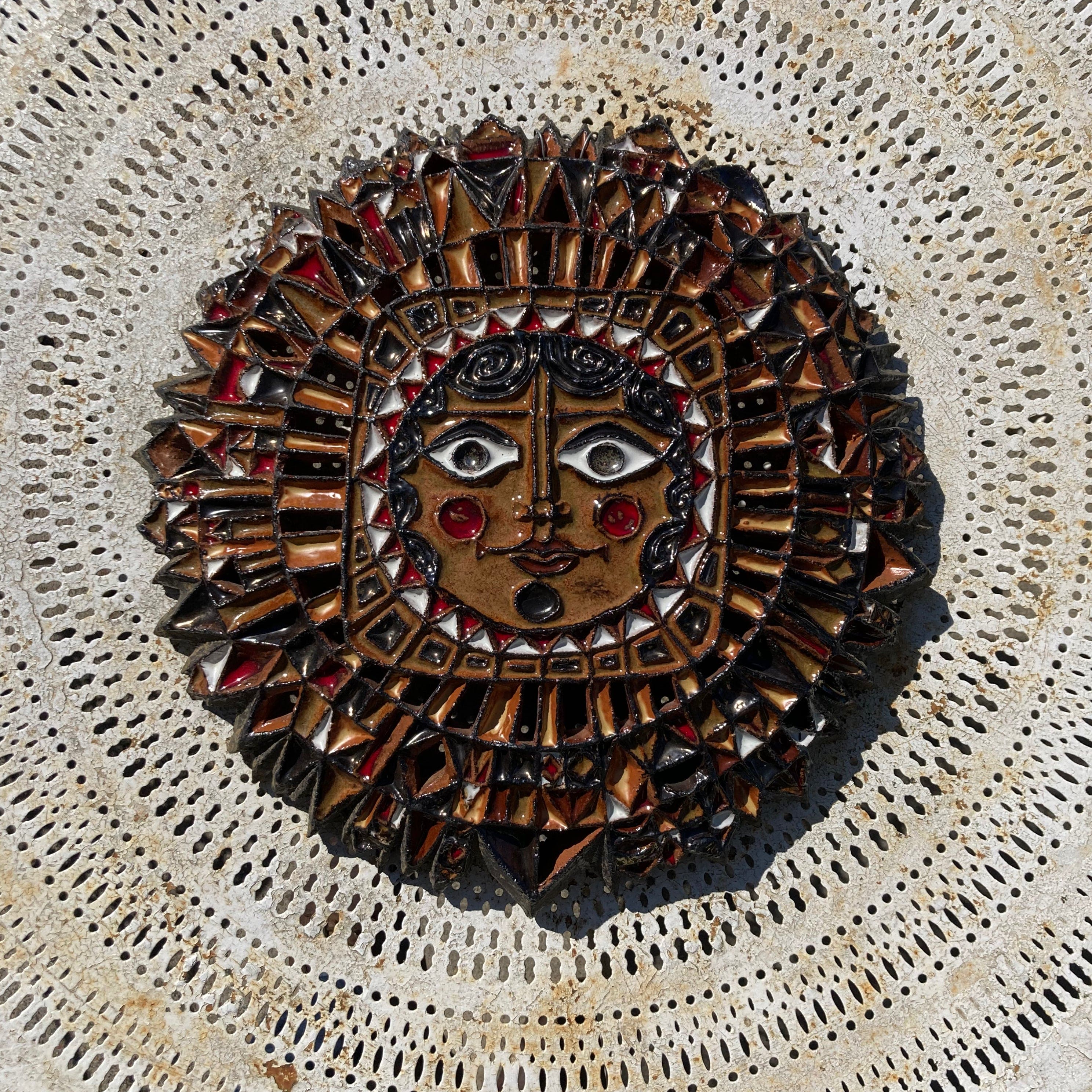 Ceramics Sun by Roland Zobel Atelier les Cyclades in Anduze