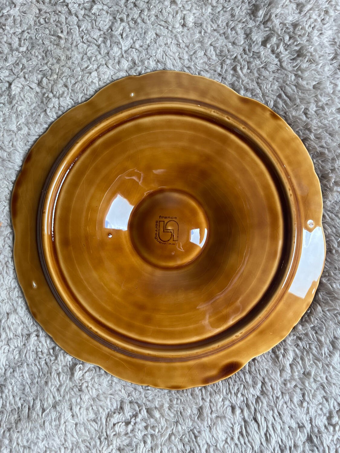 5 oyster or scallop plates Sarreguemines