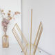 Vintage magazine holder in gold metal