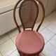Ensemble table verre rotin et 4 chaises