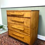 Vintage solid wood chest of drawers
