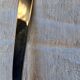 Old sauce spoon, fat and lean, Boulenger, silver-plated metal.