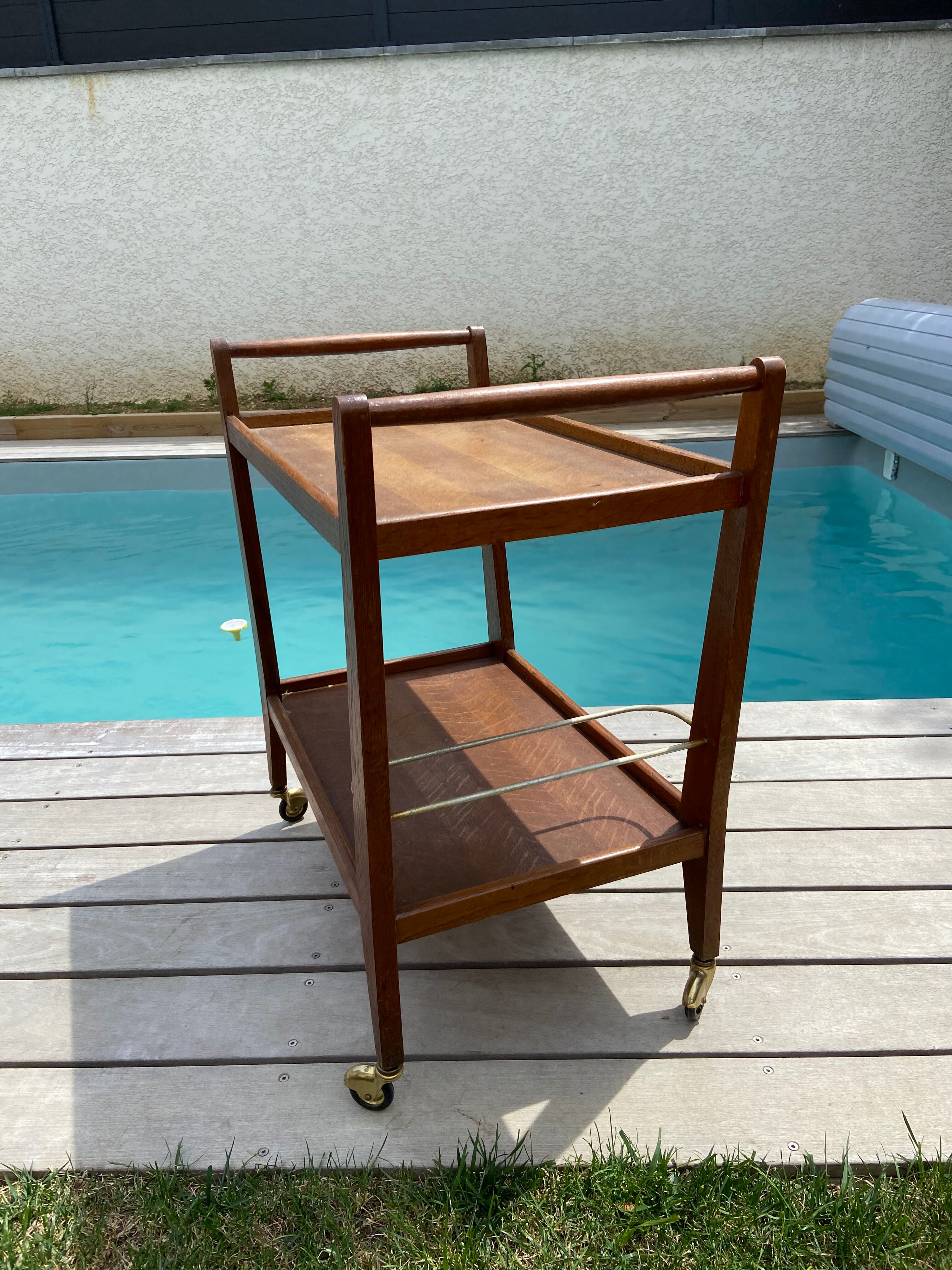 Scandinavian vintage teak dessert