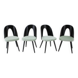 Ensemble de quatre chaises de salle à manger Antonin Suman des années 1960, Tchécoslovaquie
