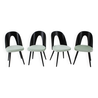 1960s Antonin Suman Set of Four Dining Chairs, Czechoslovakia