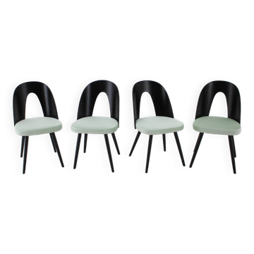 1960s Antonin Suman Set of Four Dining Chairs, Czechoslovakia