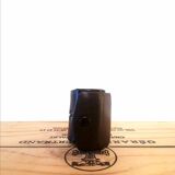 Liquor service in its leather case