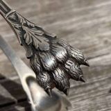 Solid silver sugar tongs