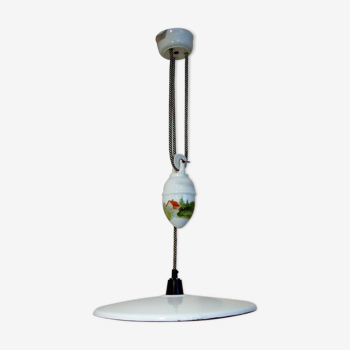 Pendant lamp with counterweight, 1930s