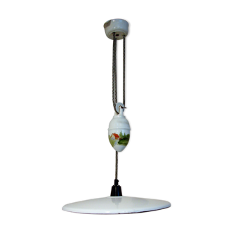 Pendant lamp with counterweight, 1930s