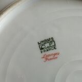 Platter and 11 dessert plates in Chapus Frères Limoges porcelain