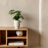 Vinyl Record Storage Cabinet Oak "Silene"