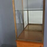 Brass and wood store window