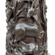 Important high Asian column / saddle in carved wood, circa 1880, Indochina