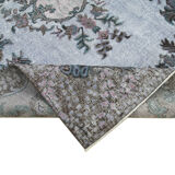 Handmade Bohemian Turkish 1980s 165 cm x 305 cm Grey Carpet