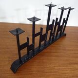 Brutalist Iron Candleholder, 1960s