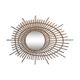 Sun in ellipse rattan mirror 83x66cm