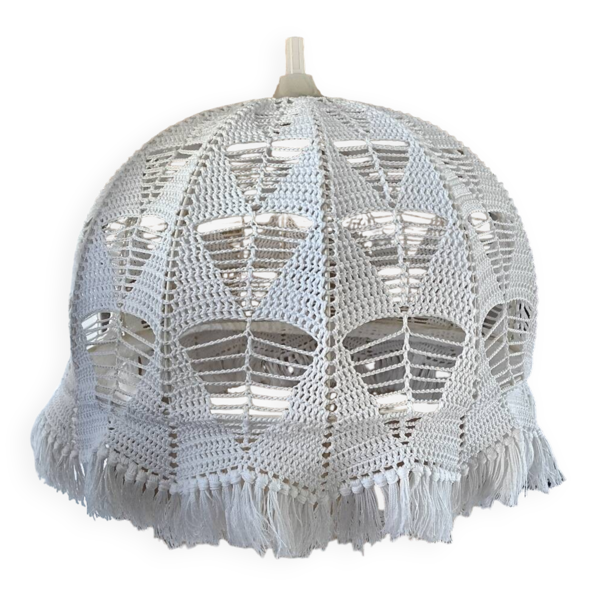 Vintage crochet lampshade
