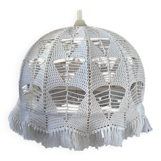 Vintage crochet lampshade