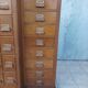 Apothecary or trade cabinet in fir with 53 drawers.