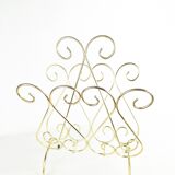 Golden wire magazine rack 1960