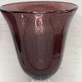 Set of 2 Large Glasses H 20.5 cm - Biot Style - Blown Glass
