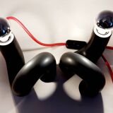 Pair of ceramic designer lamps