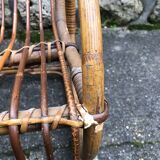 Vintage rattan armchair