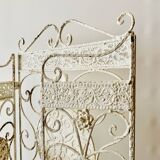 Old wrought iron fireplace screen - 8 kilograms