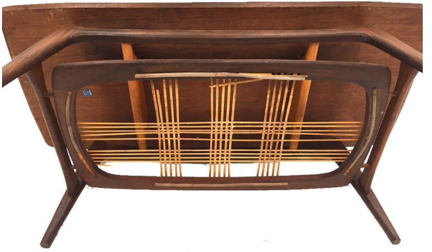 Table basse vintage Webe par Louis van Teeffelen.