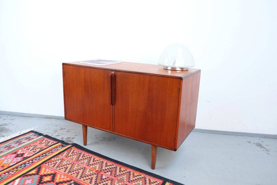 Vintage retro 1960s ASKO commode in teak, mid-century style.
