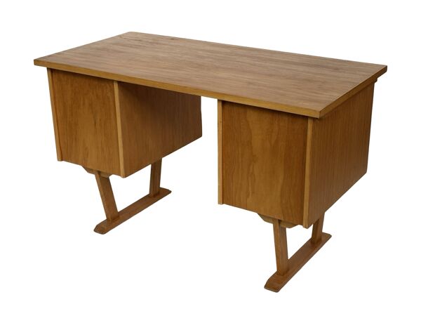 Bureau vintage des années 1960, design de bureau compact