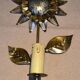 Brass flower wall light from the 1970s.