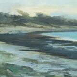 Jacques Zadig, Scandinavian Modern Landscape, Oil on Canvas, Framed