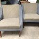 Vintage two-tone armchairs from the 60s in wool
