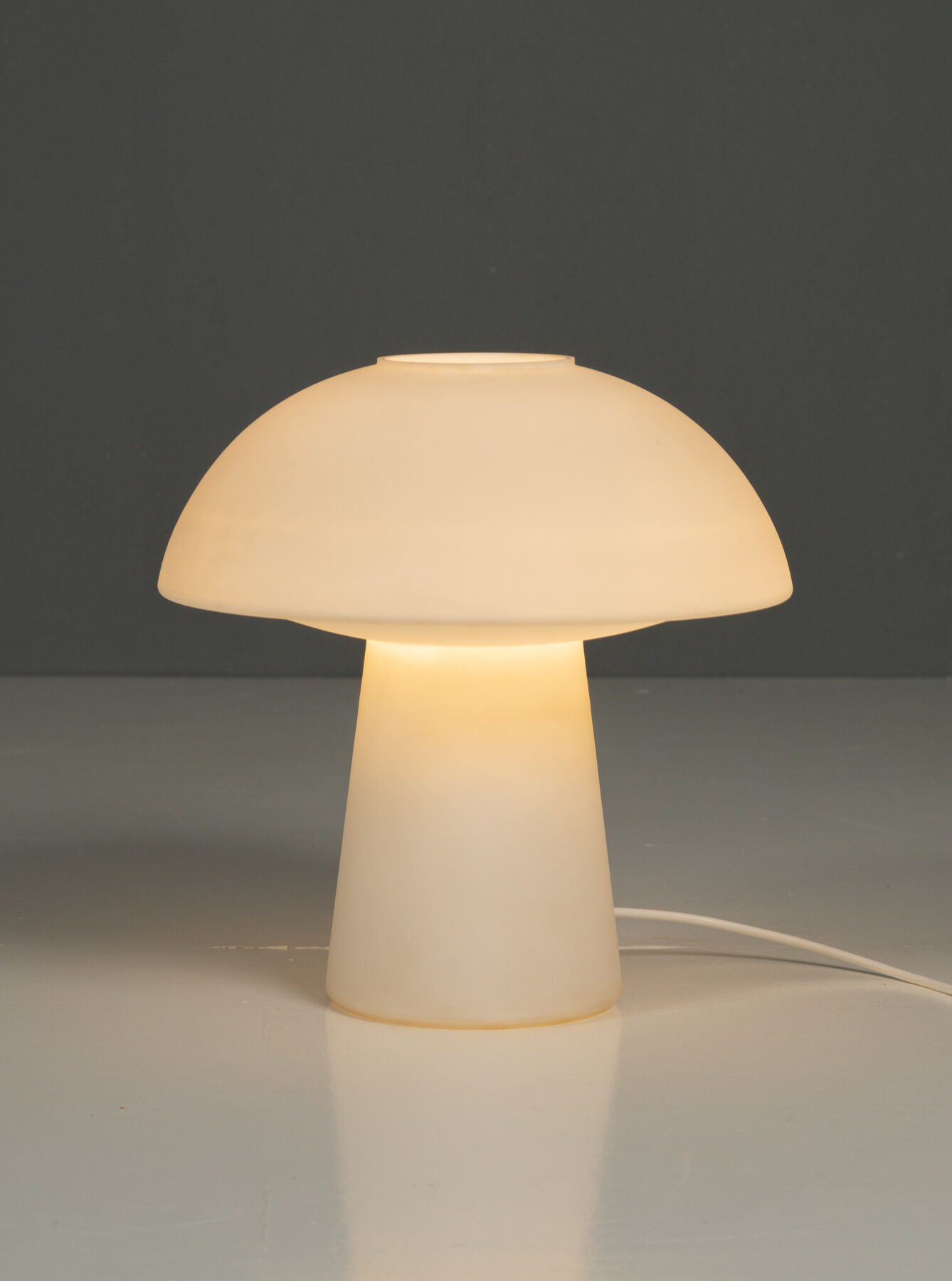 Glashütte Limburg model 6276 large mushroom lamp 1970'S