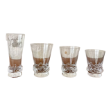 Set of 8 water glasses Daum model Sorcy
