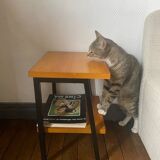 Industrial style metal bedside table