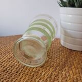 Small vase in granite glass with gold edging