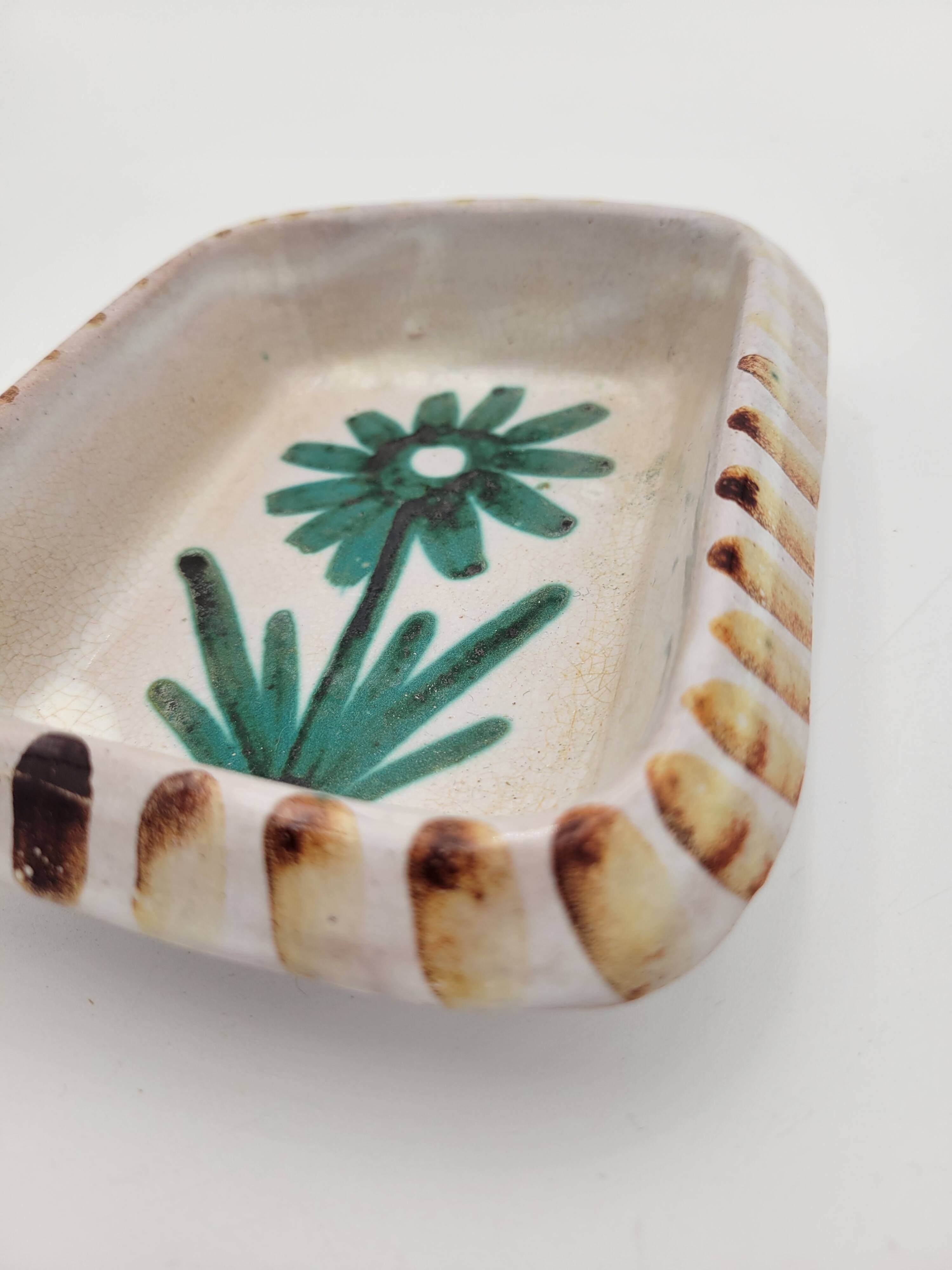 VALLAURIS ceramic pocket tray by Robert Picault