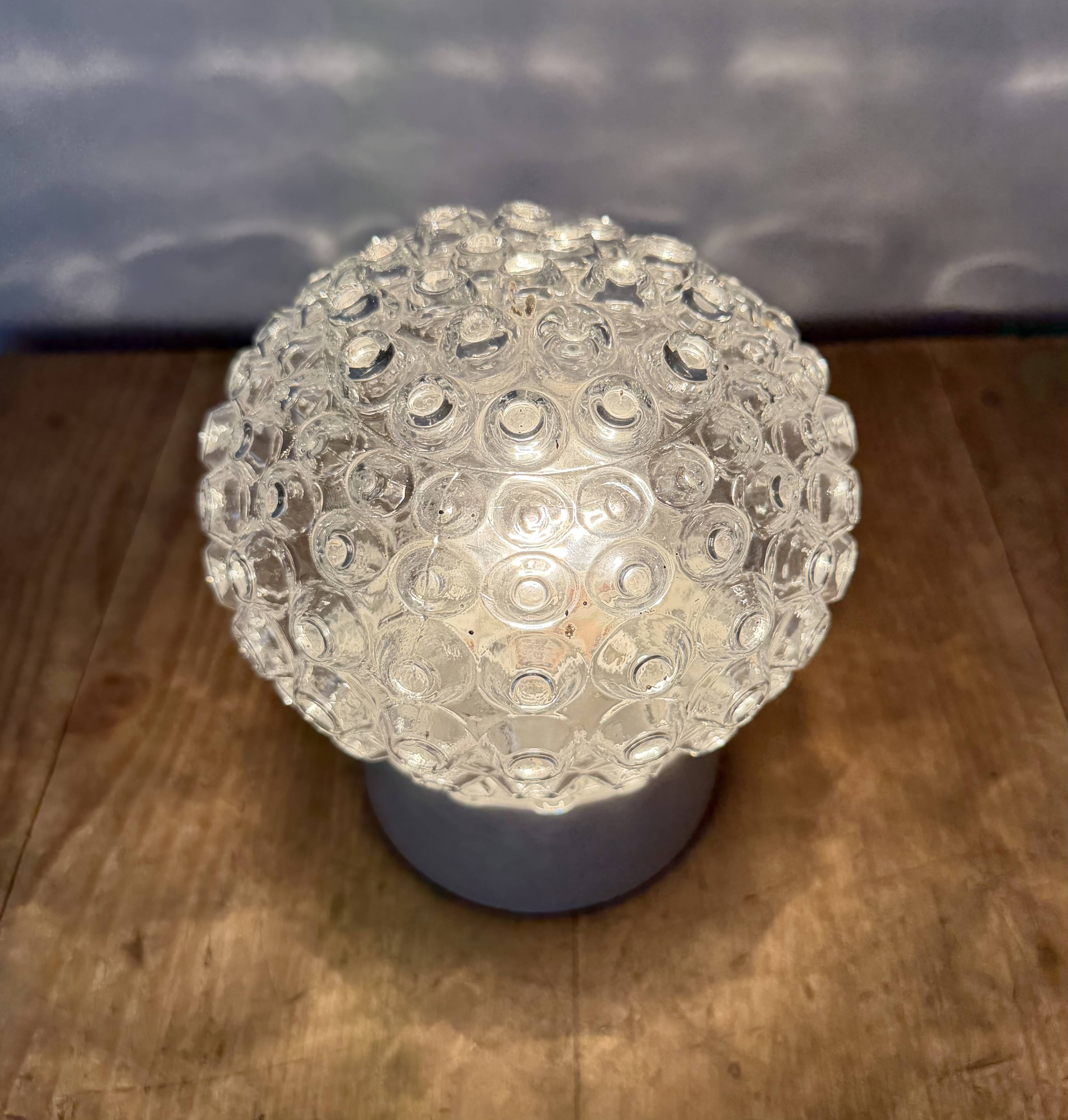 Vintage White Porcelain Ceiling Light, 1970s