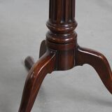 Antique 19th-Century English Wine/Tilt-Top Table with One-Piece Top