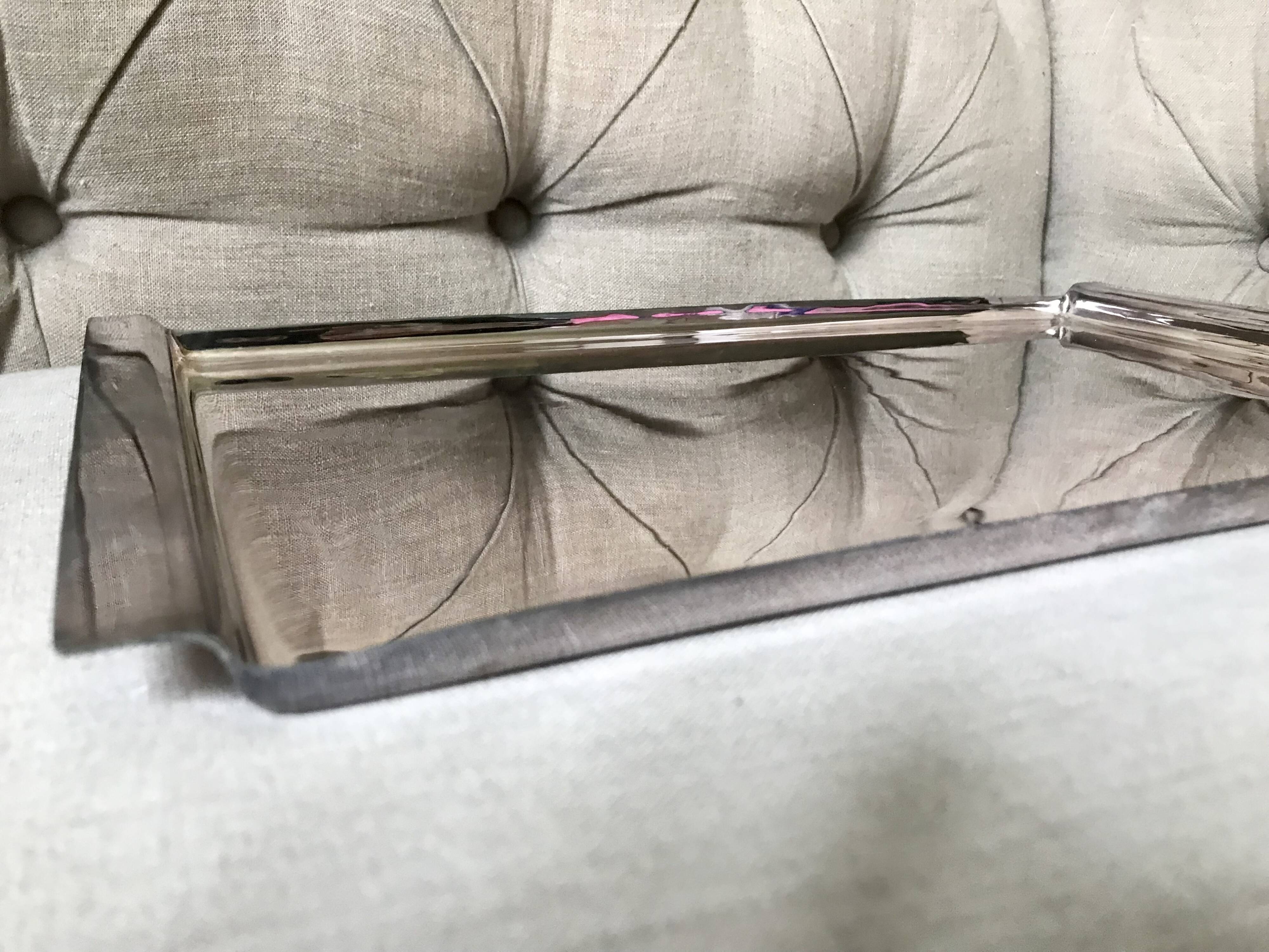 Paola navone silver metal tray for egizia