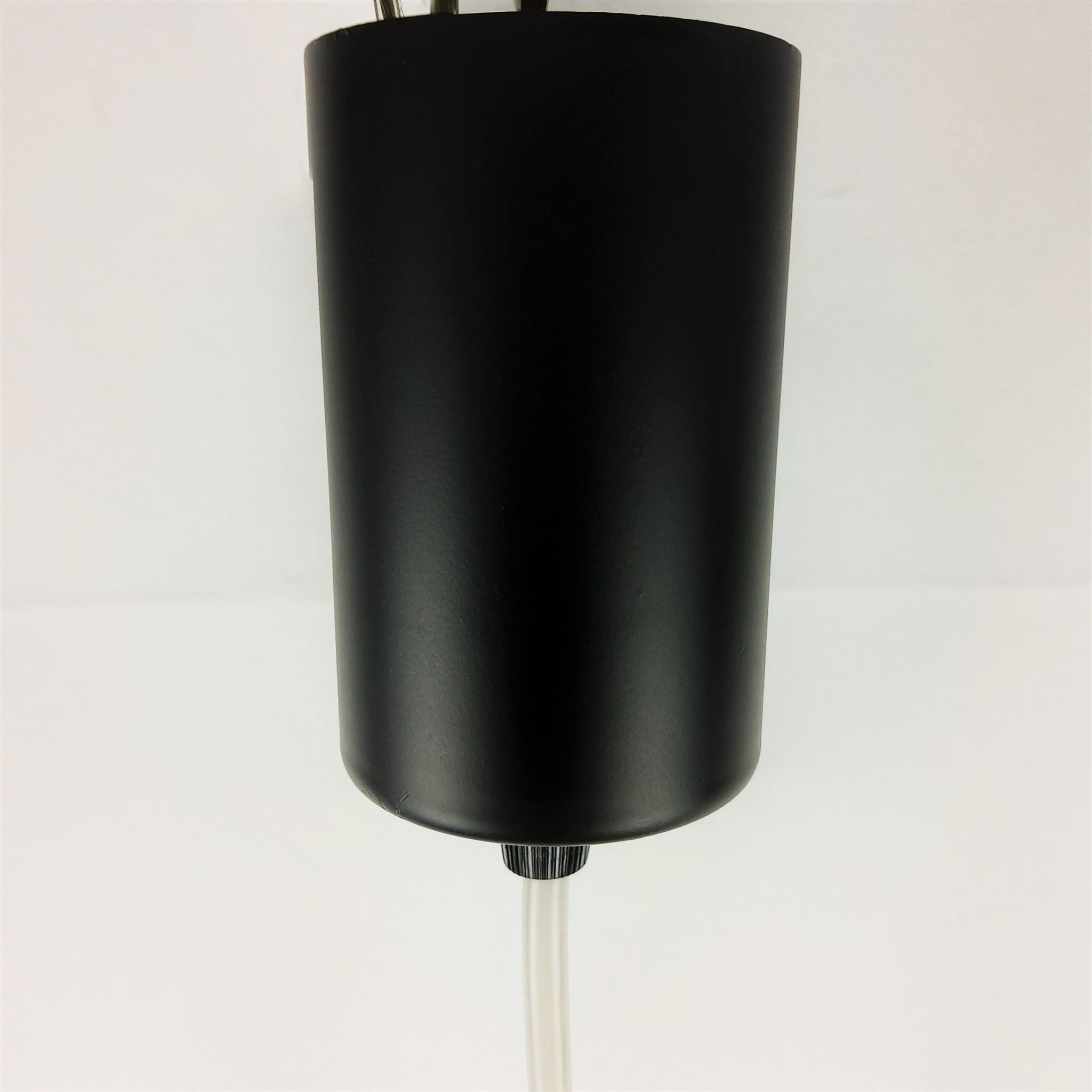 Suspension vintage noire métal 1960
