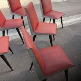 Vintage chairs skaï foot compass