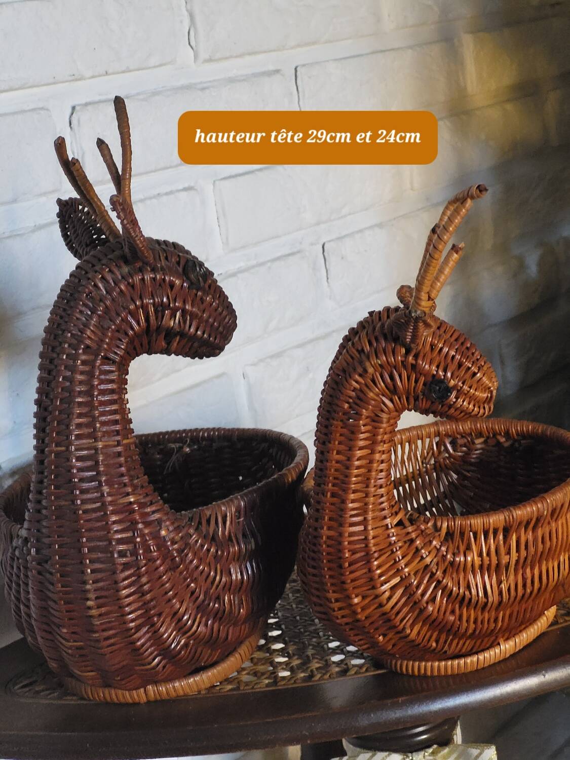 Panier forme cerf