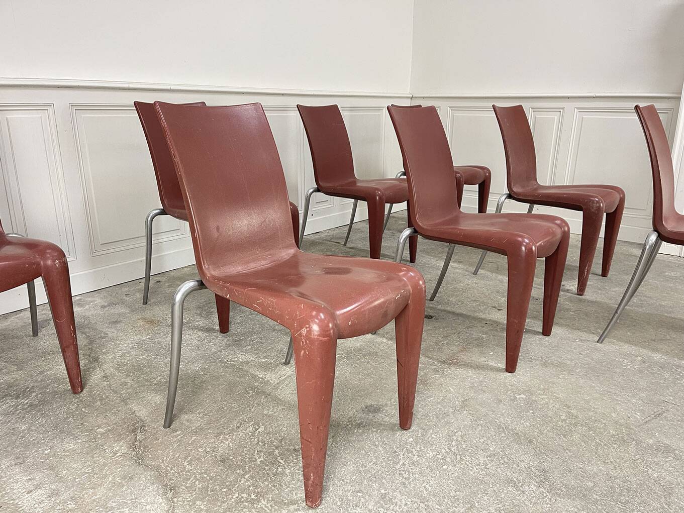 8 Starck chairs for Vitra